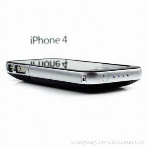 Rechargeable Battery for iPhone 4, Playback Time up Additional 36 hours, Sized 129 x 65 x 17mm
